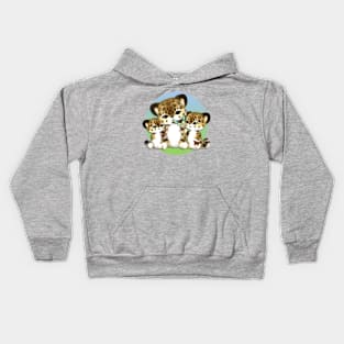 The cat plushies with butterfly Kids Hoodie